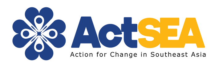 logo of the organization, action for change in south east asia