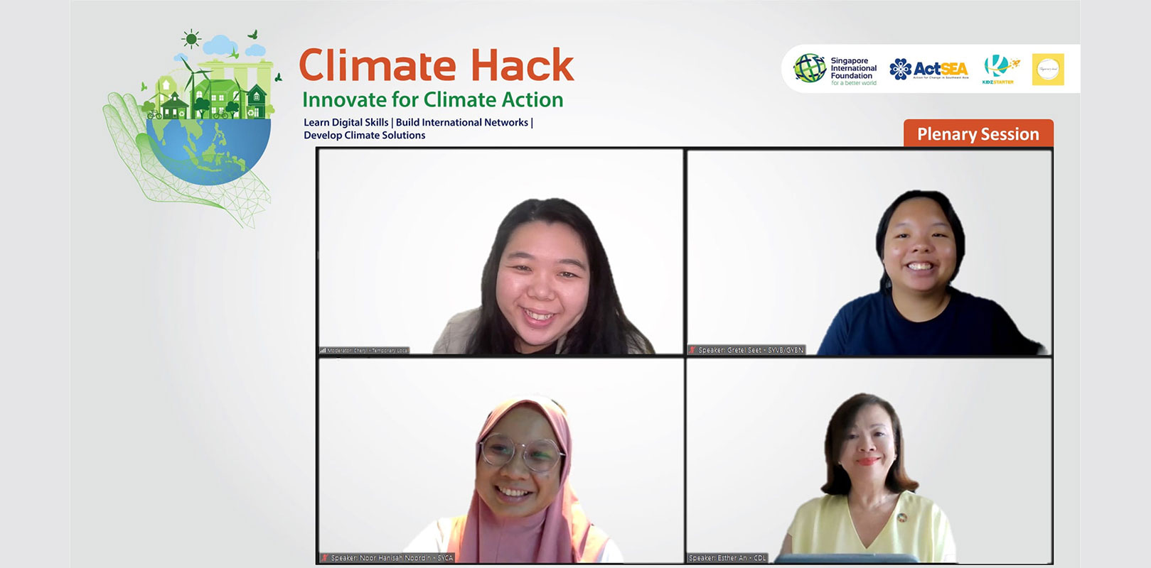 an photo about the online climate hack event