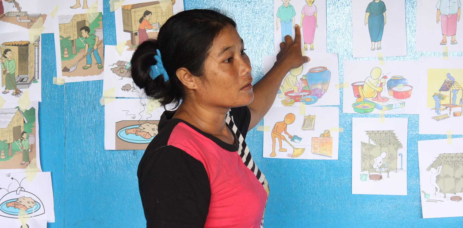 A beneficiary of the Phnom Sanitation project talking about the project